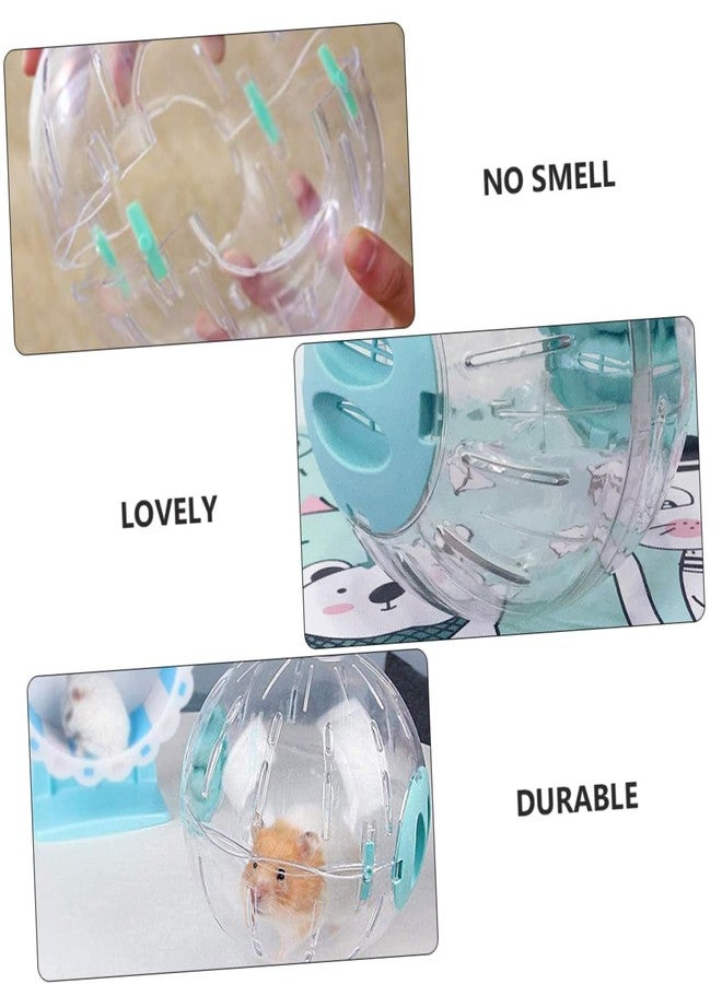 BUGUUYO Hamster Running Ball Exercising Toy for Small Pets Fun Plaything for Hamsters Gerbils Hedgehogs Crystal Ball Blue - Image 3